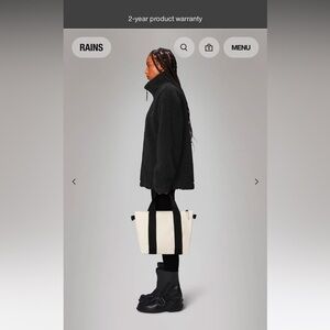 NWT RAINS tote bag micro in Dune